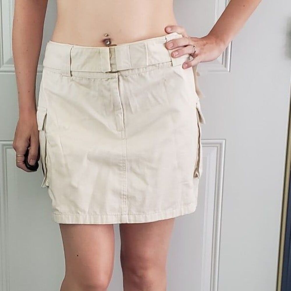 Y2K Deadstock Cargo Khaki Miniskirt‎